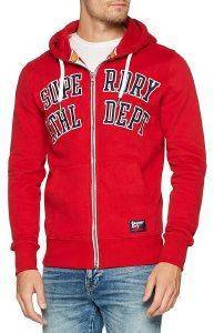 HOODIE ΜΕ ΦΕΡΜΟΥΑΡ SUPERDRY ACADEMY SPORT APPLIQUE ZIPTHRU APM20033TR/XP1 ΚΟΚΚΙΝΟ (L) HOODIE ΜΕ ΦΕΡΜΟΥΑΡ SUPERDRY ACADEMY SPORT APPLIQUE ZIPTHRU APM20033TR/XP1 ΚΟΚΚΙΝΟ (L)
