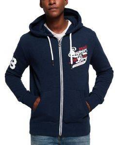HOODIE ΜΕ ΦΕΡΜΟΥΑΡ SUPERDRY TRADEMARK JPN M20363IR/UJ1 ΣΚΟΥΡΟ ΜΠΛΕ (XL) HOODIE ΜΕ ΦΕΡΜΟΥΑΡ SUPERDRY TRADEMARK JPN M20363IR/UJ1 ΣΚΟΥΡΟ ΜΠΛΕ (XL)