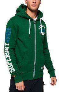 HOODIE ΜΕ ΦΕΡΜΟΥΑΡ SUPERDRY TRACK & FIELD M20660NR/UQ2 ΠΡΑΣΙΝΟ (M) HOODIE ΜΕ ΦΕΡΜΟΥΑΡ SUPERDRY TRACK & FIELD M20660NR/UQ2 ΠΡΑΣΙΝΟ (M)