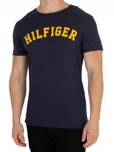 T-SHIRT TOMMY HILFIGER LOGO ΣΚΟΥΡΟ ΜΠΛΕ (S) T-SHIRT TOMMY HILFIGER LOGO ΣΚΟΥΡΟ ΜΠΛΕ (S)