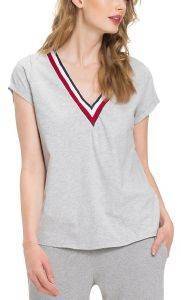 T-SHIRT TOMMY HILFIGER ΜΕ V ΓΚΡΙ ΜΕΛΑΝΖΕ (M) T-SHIRT TOMMY HILFIGER ΜΕ V ΓΚΡΙ ΜΕΛΑΝΖΕ (M)