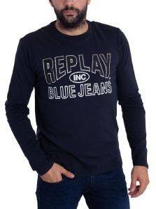 ΜΠΛΟΥΖΑ ΜΑΚΡΥΜΑΝΙΚΗ REPLAY M3688.000.2660 ΣΚΟΥΡΟ ΜΠΛΕ (M) ΜΠΛΟΥΖΑ ΜΑΚΡΥΜΑΝΙΚΗ REPLAY M3688.000.2660 ΣΚΟΥΡΟ ΜΠΛΕ (M)