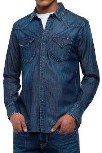 ΠΟΥΚΑΜΙΣΟ JEAN REPLAY M4860N.000.26C.313 ΣΚΟΥΡΟ ΜΠΛΕ (L) ΠΟΥΚΑΜΙΣΟ JEAN REPLAY M4860N.000.26C.313 ΣΚΟΥΡΟ ΜΠΛΕ (L)
