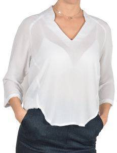 ΜΠΛΟΥΖΑ HELMI ΜΑΝΙΚΙ 3/4 ΜΕ V ΛΕΥΚΟ