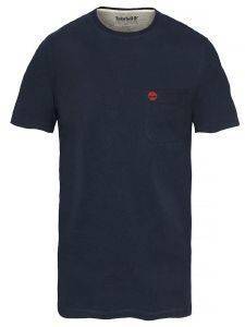 T-SHIRT TIMBERLAND DUNSTAN RIVER POCKET TB0A1LPG ΣΚΟΥΡΟ ΜΠΛΕ (L) T-SHIRT TIMBERLAND DUNSTAN RIVER POCKET TB0A1LPG ΣΚΟΥΡΟ ΜΠΛΕ (L)