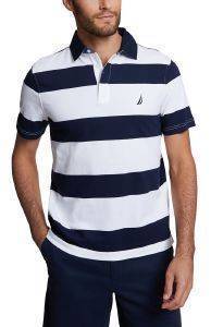 T-SHIRT POLO NAUTICA K91104 ΡΙΓΕ ΛΕΥΚΟ/ΣΚΟΥΡΟ ΜΠΛΕ (S) T-SHIRT POLO NAUTICA K91104 ΡΙΓΕ ΛΕΥΚΟ/ΣΚΟΥΡΟ ΜΠΛΕ (S)
