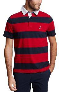T-SHIRT POLO NAUTICA K91104 ΡΙΓΕ ΚΟΚΚΙΝΟ/ΣΚΟΥΡΟ ΜΠΛΕ (S) T-SHIRT POLO NAUTICA K91104 ΡΙΓΕ ΚΟΚΚΙΝΟ/ΣΚΟΥΡΟ ΜΠΛΕ (S)