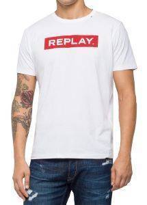 T-SHIRT REPLAY WRITING M3720 .000.2660 ΛΕΥΚΟ (M) T-SHIRT REPLAY WRITING M3720 .000.2660 ΛΕΥΚΟ (M)