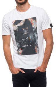 T-SHIRT REPLAY DIGITAL PRINT M3731 .000.2660 ����� (L)