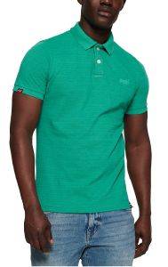 T-SHIRT POLO SUPERDRY VINTAGE DESTROYED M11017RT AQUA  (M)