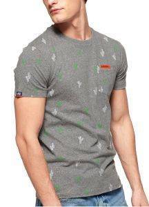 T-SHIRT SUPERDRY AOP LITE M10101ET ΓΚΡΙ ΜΕΛΑΝΖΕ (M) T-SHIRT SUPERDRY AOP LITE M10101ET ΓΚΡΙ ΜΕΛΑΝΖΕ (M)