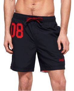 BOXER SUPERDRY WATER POLO SWIM M30018AT ΣΚΟΥΡΟ ΜΠΛΕ