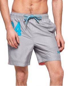 BOXER SUPERDRY WATER POLO SWIM M30018AT ΑΝΟΙΧΤΟ ΓΚΡΙ