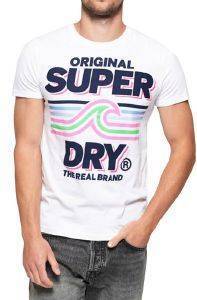 T-SHIRT SUPERDRY MALIBU MID WEIGHT M10133AT ΛΕΥΚΟ (L) T-SHIRT SUPERDRY MALIBU MID WEIGHT M10133AT ΛΕΥΚΟ (L)
