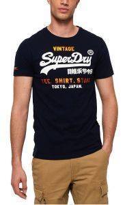 T-SHIRT SUPERDRY SHIRT SHOP M10105CT ΣΚΟΥΡΟ ΜΠΛΕ (M) T-SHIRT SUPERDRY SHIRT SHOP M10105CT ΣΚΟΥΡΟ ΜΠΛΕ (M)