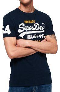 T-SHIRT SUPERDRY PREMIUM GOODS DUO LITE M10992NT NU ΣΚΟΥΡΟ ΜΠΛΕ (S) T-SHIRT SUPERDRY PREMIUM GOODS DUO LITE M10992NT NU ΣΚΟΥΡΟ ΜΠΛΕ (S)
