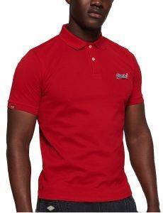T-SHIRT POLO SUPERDRY MERCERISED LITE CITY M11012ST ΚΟΚΚΙΝΟ (XL) T-SHIRT POLO SUPERDRY MERCERISED LITE CITY M11012ST ΚΟΚΚΙΝΟ (XL)