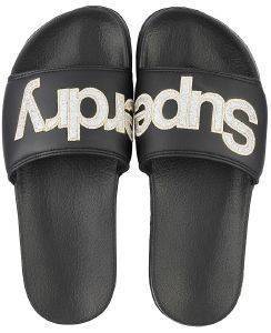 ���������� SUPERDRY GLITTER POOL SLIDERS GF3109ST �����/����� GLITTER (L)