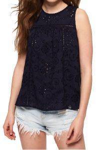 TOP SUPERDRY SHELLY SCHIFFLI G60160TT ΣΚΟΥΡΟ ΜΠΛΕ (L) TOP SUPERDRY SHELLY SCHIFFLI G60160TT ΣΚΟΥΡΟ ΜΠΛΕ (L)
