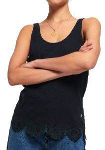 TOP SUPERDRY MOROCCO LACE HEM VEST G60131RT ΣΚΟΥΡΟ ΜΠΛΕ (S) TOP SUPERDRY MOROCCO LACE HEM VEST G60131RT ΣΚΟΥΡΟ ΜΠΛΕ (S)