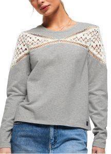 ΜΠΛΟΥΖΑ ΜΑΚΡΥΜΑΝΙΚΗ SUPERDRY ZARIAH LACE PANEL G60130RT ΓΚΡΙ ΜΕΛΑΝΖΕ (S) ΜΠΛΟΥΖΑ ΜΑΚΡΥΜΑΝΙΚΗ SUPERDRY ZARIAH LACE PANEL G60130RT ΓΚΡΙ ΜΕΛΑΝΖΕ (S)