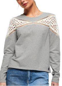 ΜΠΛΟΥΖΑ ΜΑΚΡΥΜΑΝΙΚΗ SUPERDRY ZARIAH LACE PANEL G60130RT ΓΚΡΙ ΜΕΛΑΝΖΕ (L) ΜΠΛΟΥΖΑ ΜΑΚΡΥΜΑΝΙΚΗ SUPERDRY ZARIAH LACE PANEL G60130RT ΓΚΡΙ ΜΕΛΑΝΖΕ (L)