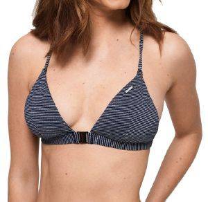 SUPERDRY BIKINI TOP SUPERDRY KASEY FIXED TRI TRIANGLE G30107BT ΣΚΟΥΡΟ ΜΠΛΕ