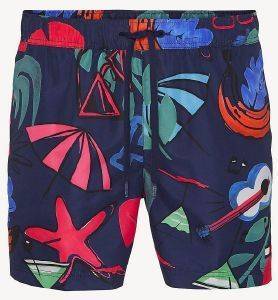  BOXER TOMMY HILFIGER MEDIUM DRAWSTRING LEAF PRINT UM0UM01136/434   (S)