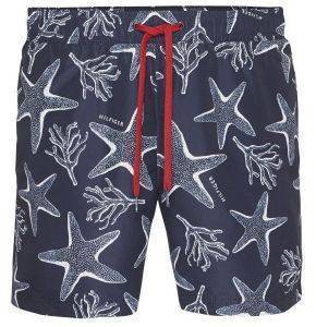 BOXER TOMMY HILFIGER STARFISH PRINT UM0UM01417/166 ΣΚΟΥΡΟ ΜΠΛΕ