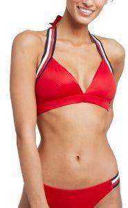BIKINI TOP TOMMY HILFIGER SIGNATURE TAPE HALTER UW0UW01456/611 ΚΟΚΚΙΝΟ (S) BIKINI TOP TOMMY HILFIGER SIGNATURE TAPE HALTER UW0UW01456/611 ΚΟΚΚΙΝΟ (S)