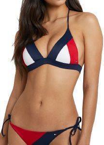 BIKINI TOP TOMMY HILFIGER RETRO TRIANGLE UW0UW01727/416 ΣΚΟΥΡΟ ΜΠΛΕ (L) BIKINI TOP TOMMY HILFIGER RETRO TRIANGLE UW0UW01727/416 ΣΚΟΥΡΟ ΜΠΛΕ (L)