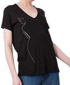 T-SHIRT HELMI ΜΕ ΤΥΠΩΜΑ ΚΟΠΕΛΑ ΜΑΥΡΟ (M) T-SHIRT HELMI ΜΕ ΤΥΠΩΜΑ ΚΟΠΕΛΑ ΜΑΥΡΟ (M)