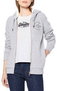 HOODIE ΜΕ ΦΕΡΜΟΥΑΡ SUPERDRY APPLIQUE W2000009A ΑΝΟΙΧΤΟ ΓΚΡΙ ΜΕΛΑΝΖΕ (S) HOODIE ΜΕ ΦΕΡΜΟΥΑΡ SUPERDRY APPLIQUE W2000009A ΑΝΟΙΧΤΟ ΓΚΡΙ ΜΕΛΑΝΖΕ (S)