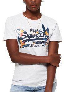 T-SHIRT SUPERDRY VINTAGE LOGO PUFF W1000047A ����� ������� (M)