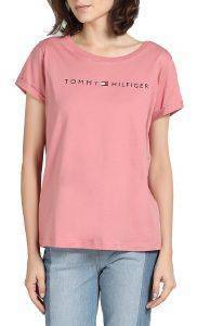 T-SHIRT TOMMY HILFIGER LOGO UW0UW01618/504 ΡΟΖ (S) T-SHIRT TOMMY HILFIGER LOGO UW0UW01618/504 ΡΟΖ (S)