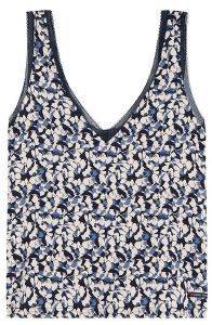 TOP TOMMY HILFIGER WOVEN PRINT UW0UW01990/416 ΣΚΟΥΡΟ ΜΠΛΕ (M) TOP TOMMY HILFIGER WOVEN PRINT UW0UW01990/416 ΣΚΟΥΡΟ ΜΠΛΕ (M)