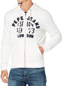 HOODIE ΜΕ ΦΕΡΜΟΥΑΡ PEPE JEANS LOPE PM581660/808 ΛΕΥΚΟ (M) HOODIE ΜΕ ΦΕΡΜΟΥΑΡ PEPE JEANS LOPE PM581660/808 ΛΕΥΚΟ (M)