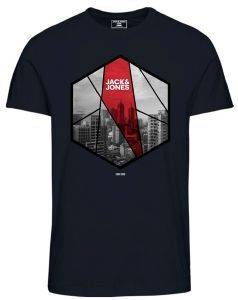 T-SHIRT JACK & JONES JCOIFTER 12172216 ΣΚΟΥΡΟ ΜΠΛΕ (XL) T-SHIRT JACK & JONES JCOIFTER 12172216 ΣΚΟΥΡΟ ΜΠΛΕ (XL)