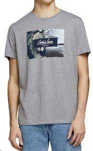 T-SHIRT JACK & JONES JORTROPIC 12164437 ΑΝΟΙΧΤΟ ΓΚΡΙ ΜΕΛΑΝΖΕ (XL) T-SHIRT JACK & JONES JORTROPIC 12164437 ΑΝΟΙΧΤΟ ΓΚΡΙ ΜΕΛΑΝΖΕ (XL)