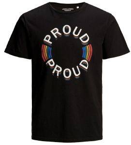 T-SHIRT JACK & JONES JORPROUD 12173798 ΜΑΥΡΟ (M) T-SHIRT JACK & JONES JORPROUD 12173798 ΜΑΥΡΟ (M)