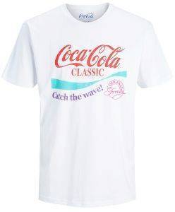 T-SHIRT JACK & JONES JORFESTIVAL COCA COLA 12173393 ����� (S)