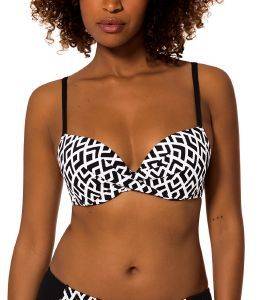 BIKINI TOP DORINA PALAWAN D01110T ΜΑΥΡΟ/ΛΕΥΚΟ (75D) BIKINI TOP DORINA PALAWAN D01110T ΜΑΥΡΟ/ΛΕΥΚΟ (75D)