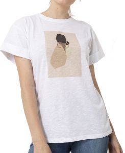 T-SHIRT HELMI ΜΕ ΜΕΓΑΛΟ ΤΥΠΩΜΑ ΚΟΠΕΛΑ ΜΕ ΣΚΟΥΛΑΡΙΚΙΑ ΛΕΥΚΟ (M) T-SHIRT HELMI ΜΕ ΜΕΓΑΛΟ ΤΥΠΩΜΑ ΚΟΠΕΛΑ ΜΕ ΣΚΟΥΛΑΡΙΚΙΑ ΛΕΥΚΟ (M)