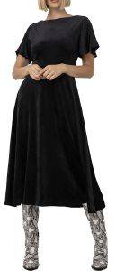 ΦΟΡΕΜΑ HELMI MIDI VELOUR ΜΑΥΡΟ (L) ΦΟΡΕΜΑ HELMI MIDI VELOUR ΜΑΥΡΟ (L)