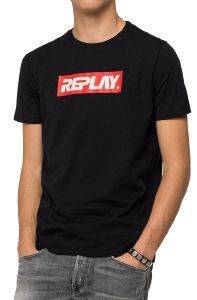 T-SHIRT REPLAY WITH REPLAY WRITING M3003 .000.2660 ΜΑΥΡΟ (M) T-SHIRT REPLAY WITH REPLAY WRITING M3003 .000.2660 ΜΑΥΡΟ (M)