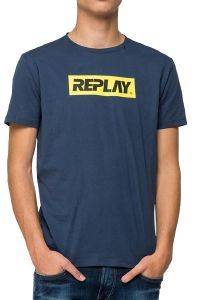 T-SHIRT REPLAY WITH REPLAY WRITING M3003 .000.2660 ���� (XL)