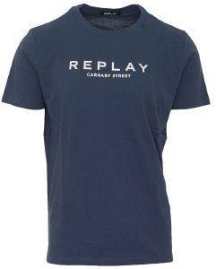 T-SHIRT REPLAY WITH REPLAY WRITING M3006 .000.2660 ΣΚΟΥΡΟ ΜΠΛΕ (M) T-SHIRT REPLAY WITH REPLAY WRITING M3006 .000.2660 ΣΚΟΥΡΟ ΜΠΛΕ (M)
