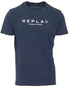 T-SHIRT REPLAY WITH REPLAY WRITING M3006 .000.2660 ΣΚΟΥΡΟ ΜΠΛΕ (XXL) T-SHIRT REPLAY WITH REPLAY WRITING M3006 .000.2660 ΣΚΟΥΡΟ ΜΠΛΕ (XXL)