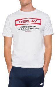T-SHIRT REPLAY WITH REPLAY WRITING M3022 .000.22432  (M)