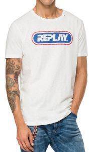 T-SHIRT REPLAY M3028 .000.22336 ΛΕΥΚΟ